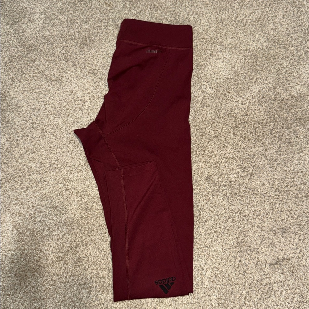 Adidas Men’s Burgundy Running Tights